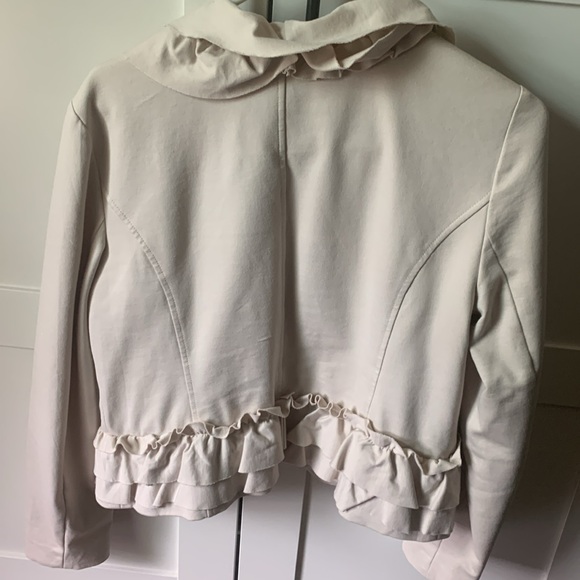 Light Tan Ruffled Jacket - Picture 3 of 4